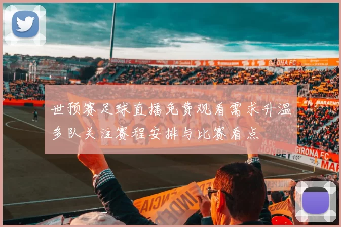 世预赛足球直播免费观看需求升温多队关注赛程安排与比赛看点